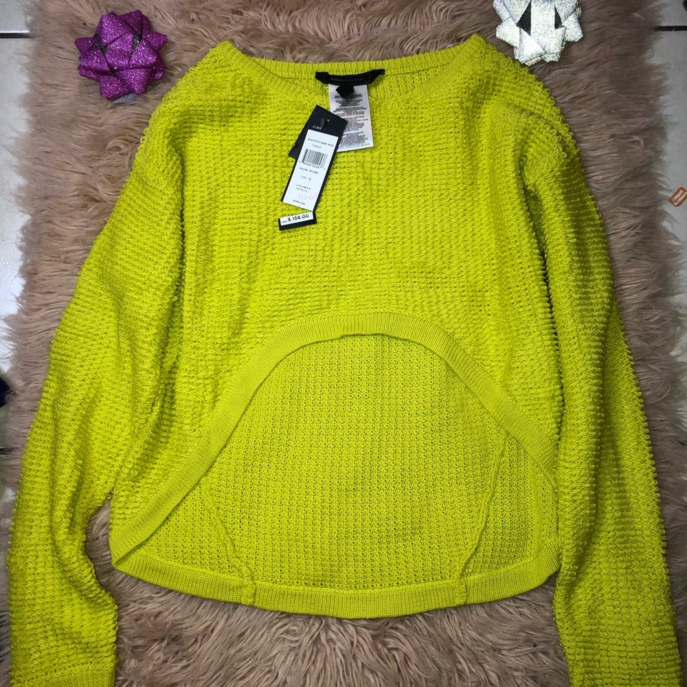 Bcbg maxazria cropped front sweater